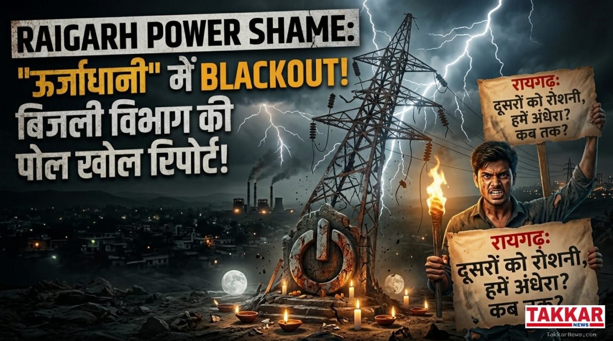 Raigarh Power Crisis: ऊर्जाधानी का System फेल, हवा के एक झोंके में Blackout! CSPDCL के अफसर कब जागेंगे कुंभकर्णी नींद से?
